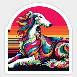 Beatuiful borzoi. I love borzois. Sticker